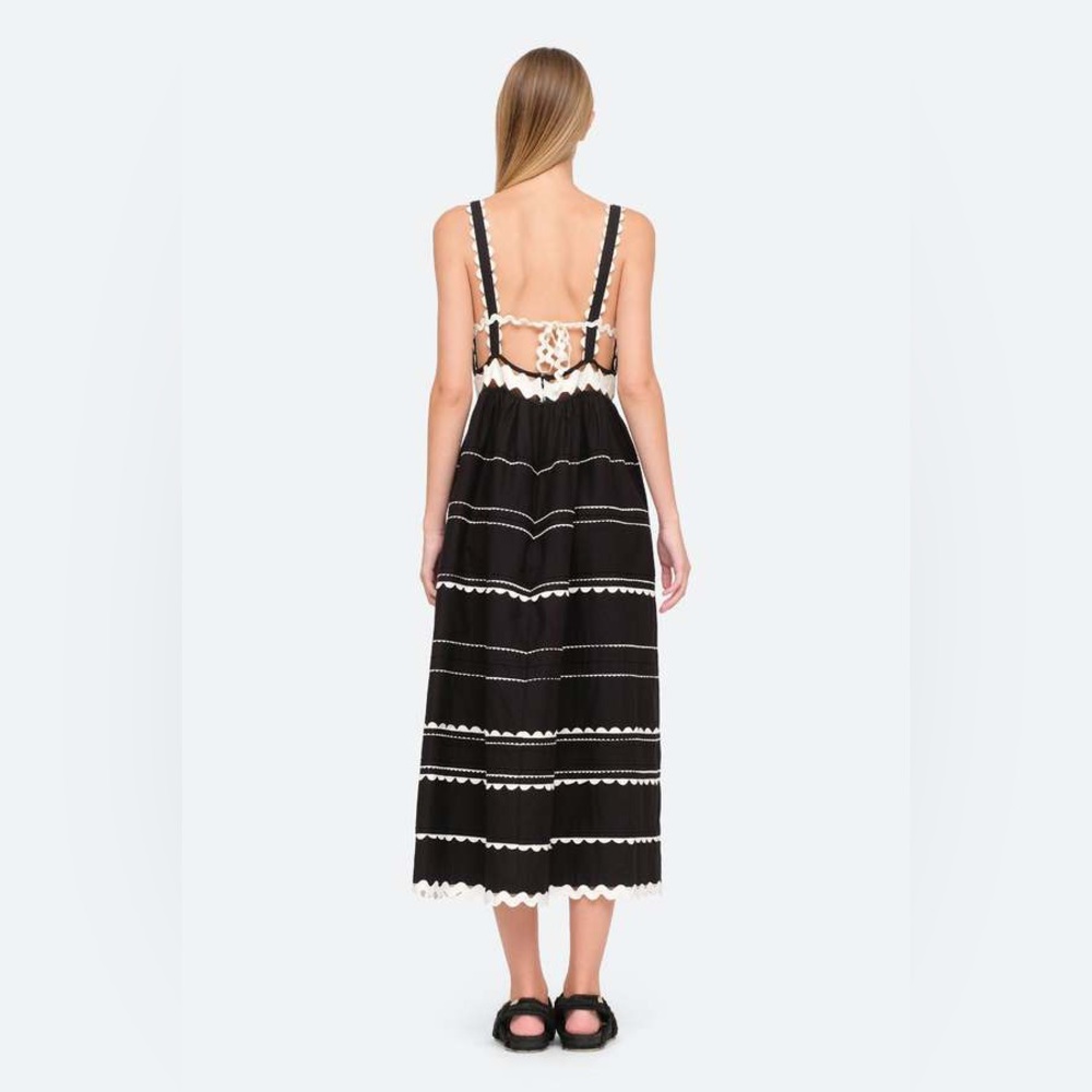 SEA Ryleigh Ric Rac Midi Dress - Picture 4 of 10